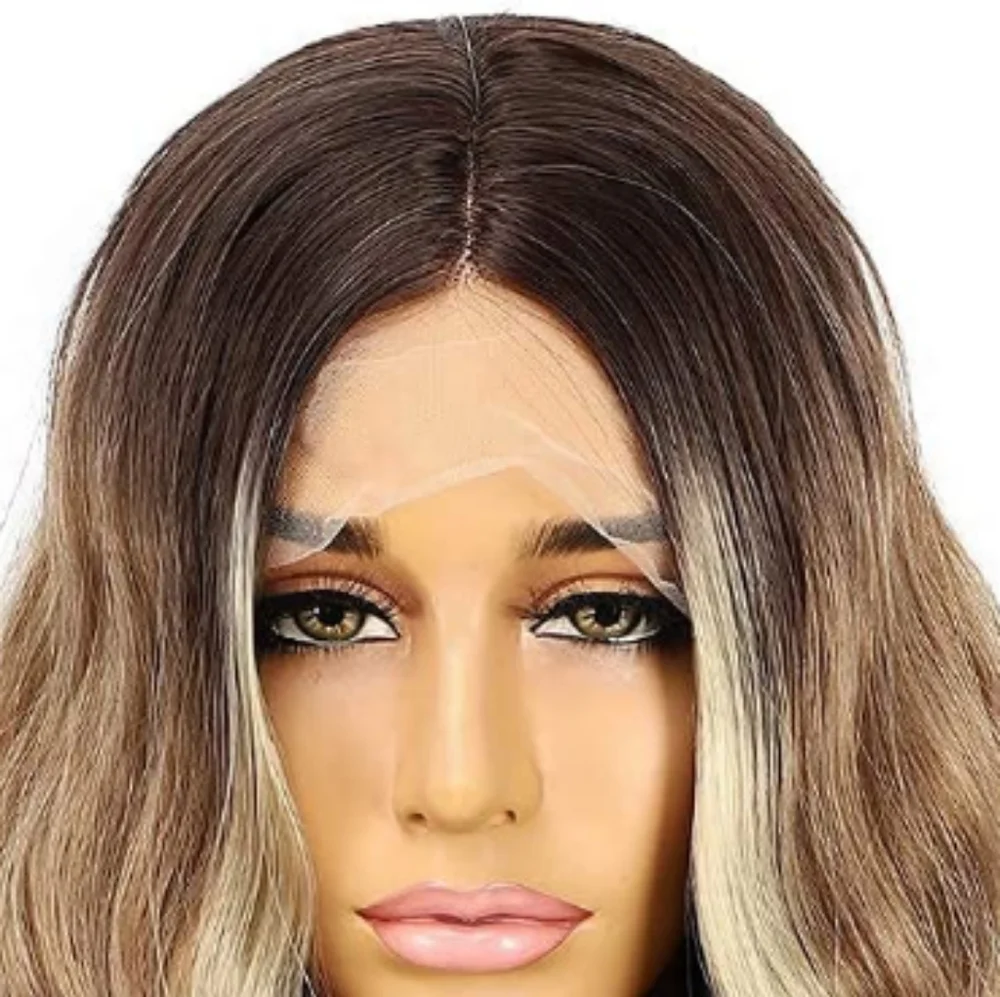 Blooming Hair Dark Brown Highlight Synthetic Wig